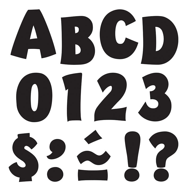 Ready Letter 2 In Playful Black (Pack of 10) - Letters - Trend Enterprises Inc.