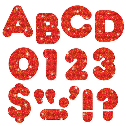 Ready Letters 4 Casual Red Sparkle (Pack of 6) - Letters - Trend Enterprises Inc.