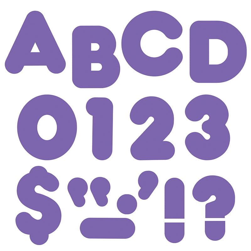 Ready Letters 4 Inch Casual Purple (Pack of 6) - Letters - Trend Enterprises Inc.