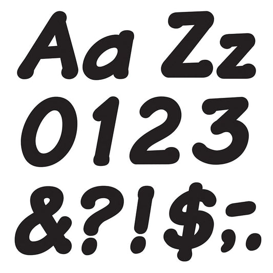Ready Letters 4 Inch Italic Black (Pack of 3) - Letters - Trend Enterprises Inc.