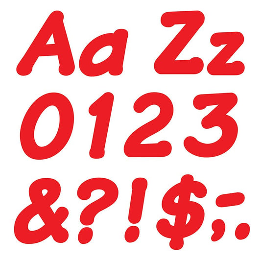Ready Letters 4 Inch Italic Red (Pack of 3) - Letters - Trend Enterprises Inc.