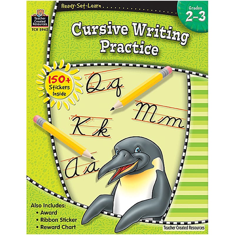 Ready Set Learn Cursive Writing Practice Gr 2-3 (Pack of 10) - Handwriting Skills - Teacher Created Resources