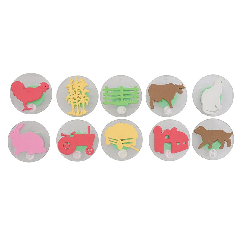 Ready2Learn Giant 10/Pack Farm Adventure Stamps (Pack of 2) - Stamps - Learning Advantage