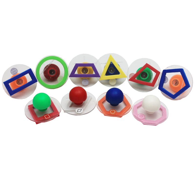 Ready2Learn Giant 10/Pk Outline Geometric Shapes (Pack of 2) - Stamps - Learning Advantage