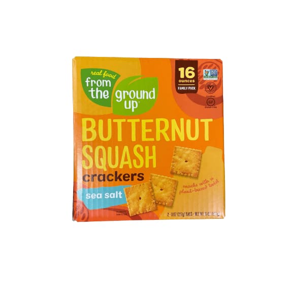 From The Ground Up Real Food From The Ground Up Butternut Squash Sea Salt Crackers, 16 oz.