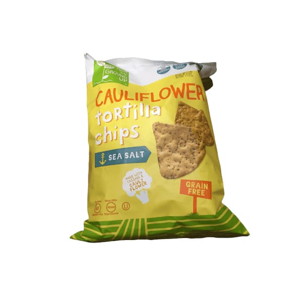 Real Food From The Ground Up Cauliflower Tortilla Chips -  14 Oz - ShelHealth.Com