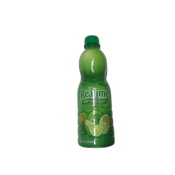 Realime 100% Lime Juice, 15 oz - ShelHealth.Com