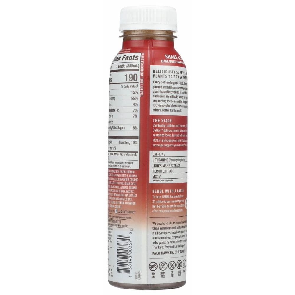 REBBL Grocery > Refrigerated REBBL: Stacked Coffee Cafe Mocha, 12 fo