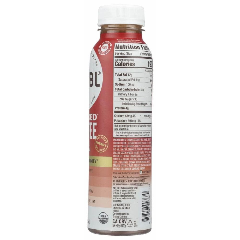 REBBL Grocery > Refrigerated REBBL: Stacked Coffee Cafe Mocha, 12 fo