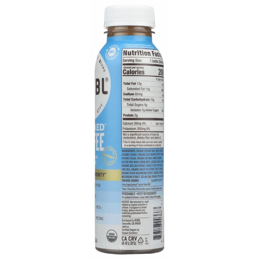 REBBL Grocery > Refrigerated REBBL: Stacked Coffee Vanilla Latte, 12 fo