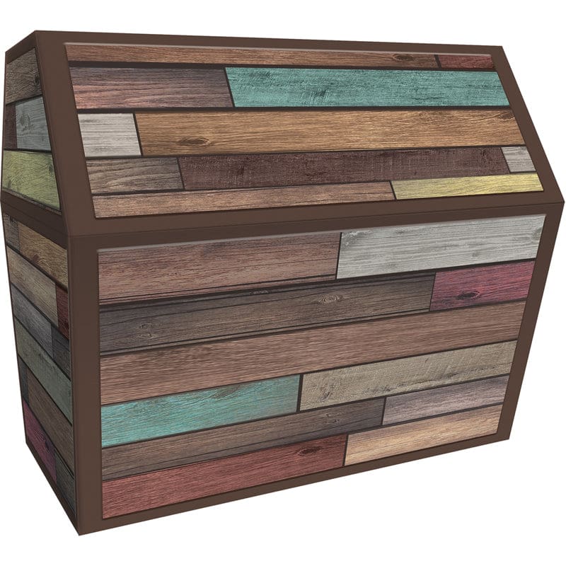 Reclaimed Wood Chest (Pack of 3) - Novelty - Teacher Created Resources