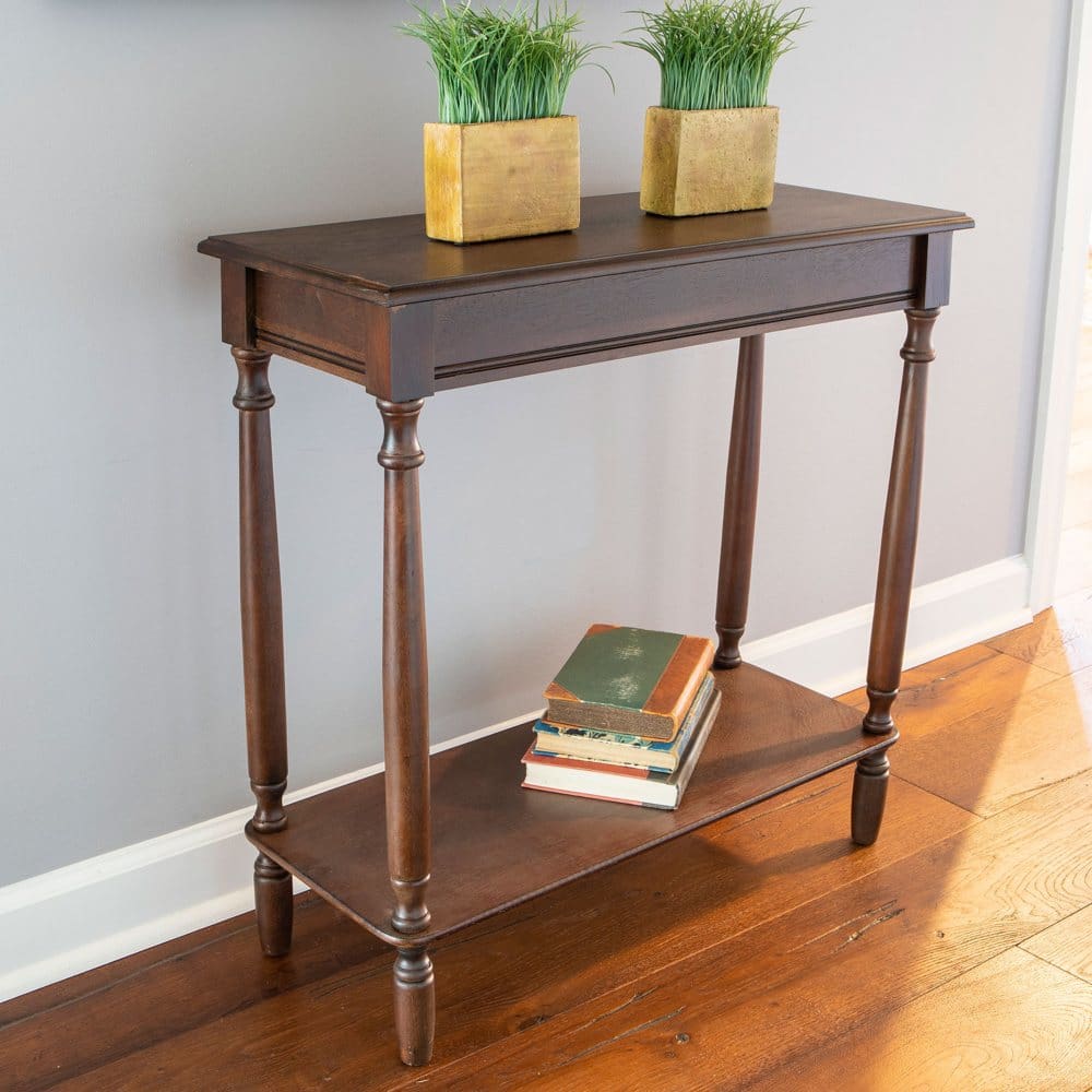 Rectangle Console Table Walnut - Living Room Tables - Rectangle