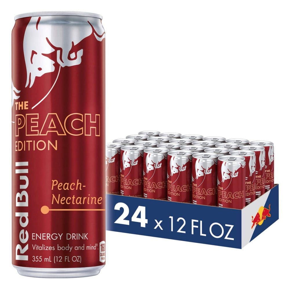 Red Bull Energy Drink Peach (12 fl. oz. 24 pk.) - Energy Drinks - Red Bull