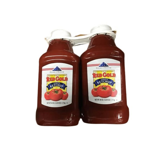 Red Gold Ketchup, (Regular) Squeeze Bottle, 40oz Bottles (Pack of 2) - ShelHealth.Com