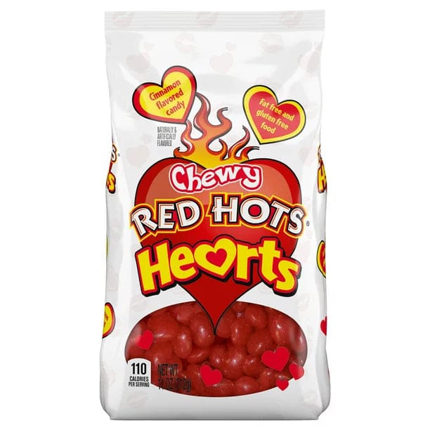 Red Hots Chewy Hearts 11 oz Bag - Red Hots