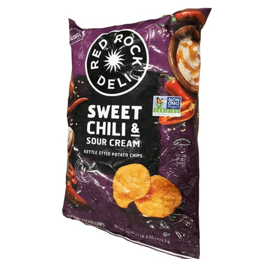 Red Rock Deli Sweet Chilli & Sour Cream Kettle Style Potato Chips, 22 oz - ShelHealth.Com