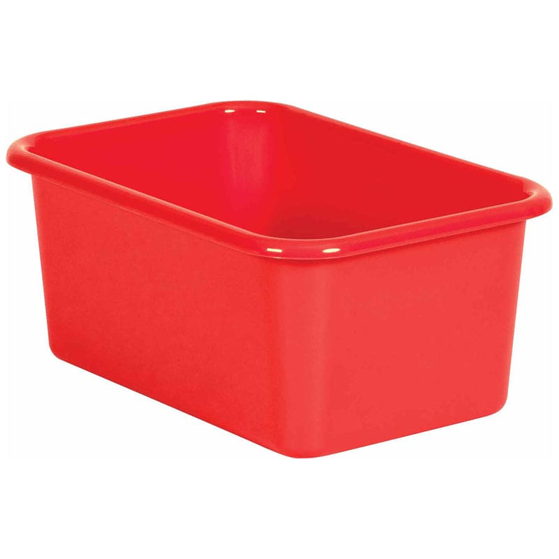 Red Small Plastic Storage Bin (Pack of 10) - Storage Containers - Teacher Created Resources