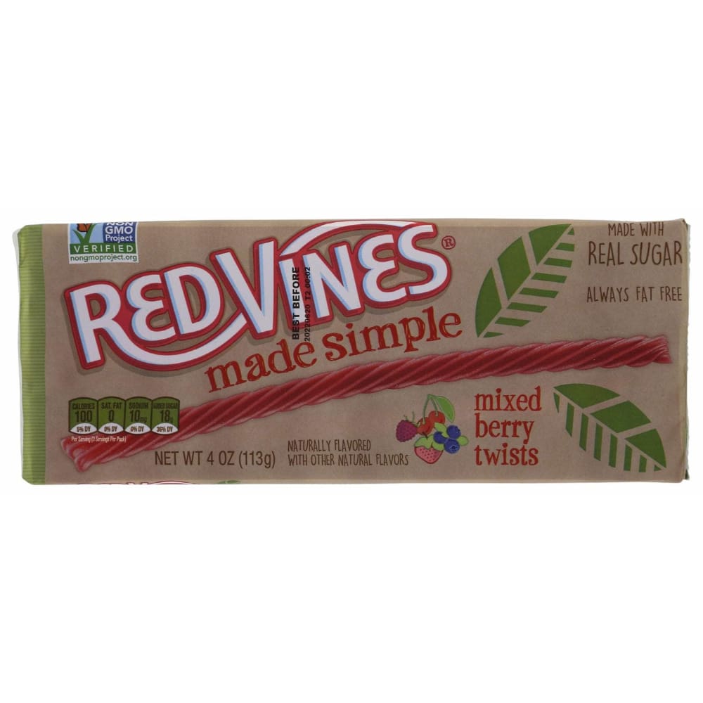 RED VINES Grocery > Snacks RED VINES: Made Simple Mixed Berry, 4 oz