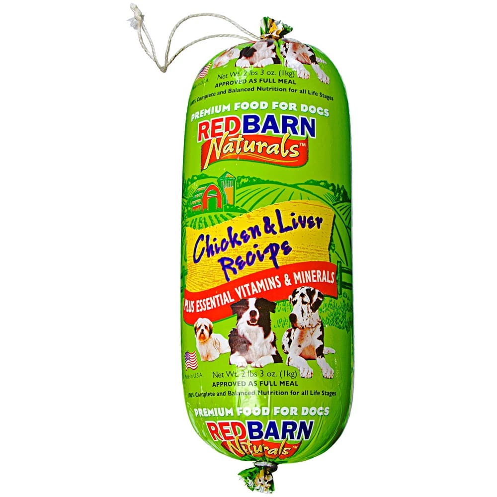 Redbarn Pet Products Chicken and Liver Dog Food Roll 2 lb 3 oz - Pet Supplies - Redbarn