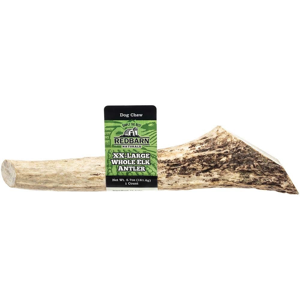 Redbarn Pet Products Natural Elk Whole Antler Dog Treat XX-Large 5.7 oz - Pet Supplies - Redbarn