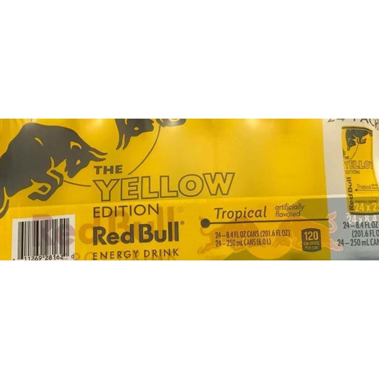 RedBull The Yellow Edition, Tropical, 8.4 oz. 24 Cans - ShelHealth.Com
