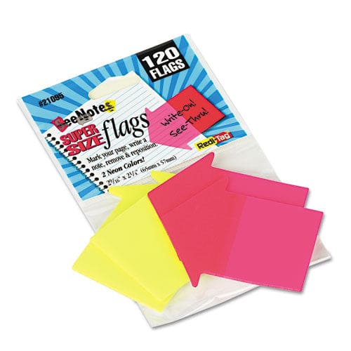 Redi-Tag Seenotes Transparent-film Arrow Page Flags Neon Assorted 60/pad 2 Pads - Office - Redi-Tag®