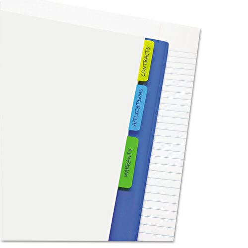 Redi-Tag Write-on Index Tabs 1/5-cut Assorted Colors 2 Wide 30/pack - Office - Redi-Tag®