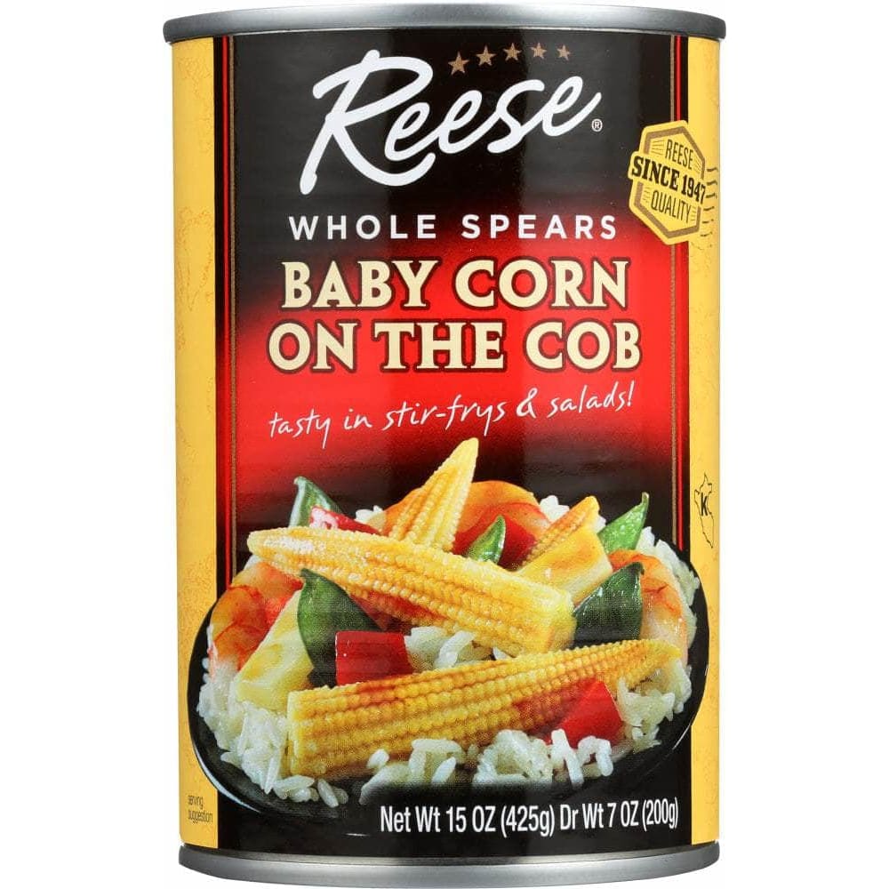 Reese Reese Baby Corn on the Cob Whole Spears, 15 oz