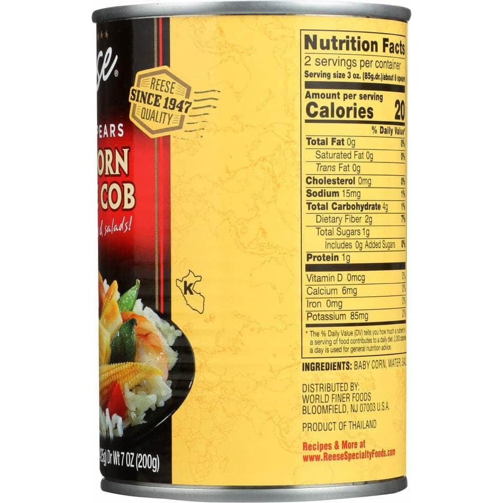 Reese Reese Baby Corn on the Cob Whole Spears, 15 oz