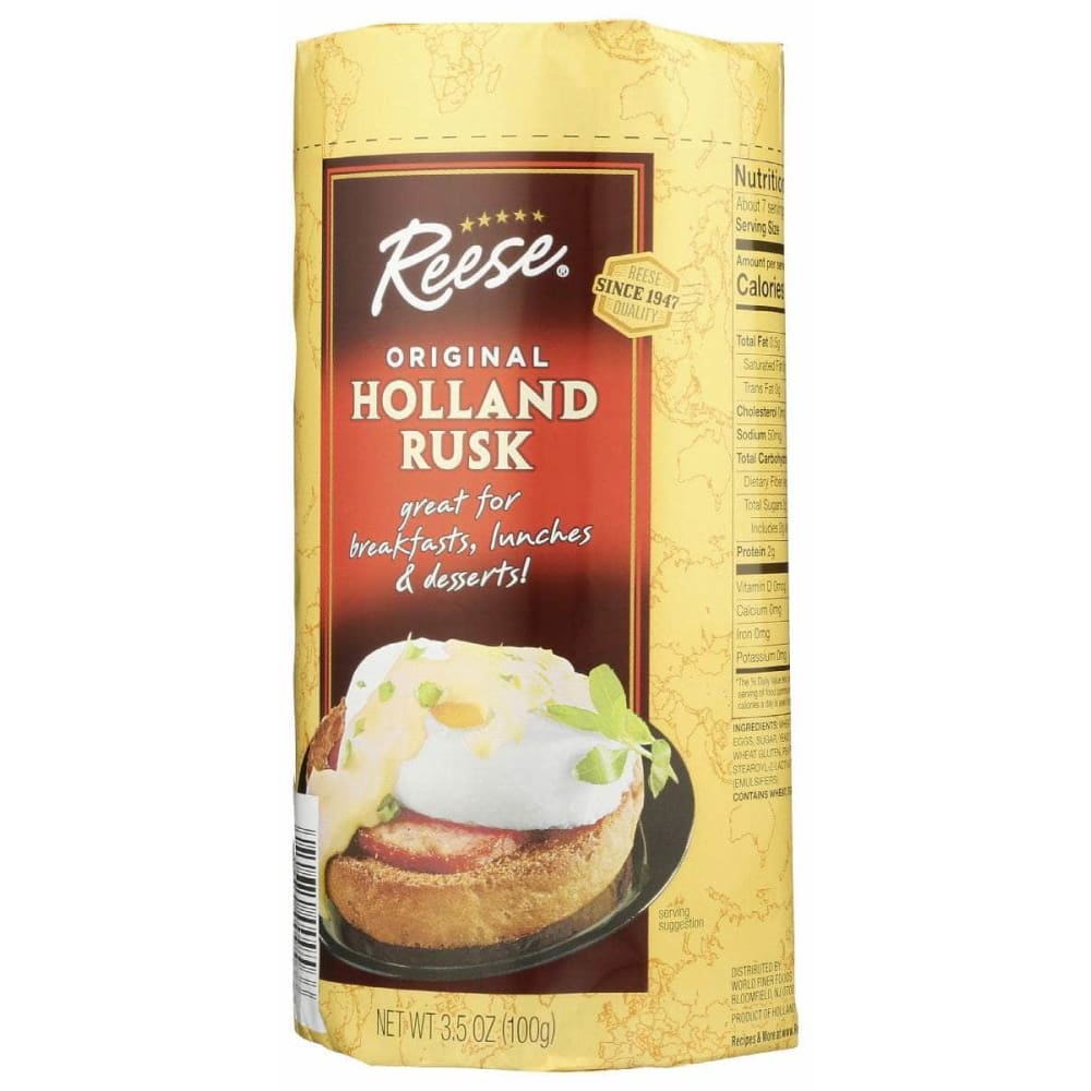 REESE: Original Holland Rusk, 3.5 oz (Case of 4) | ShelHealth