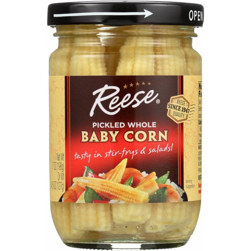 Reese Reese Pickled Whole Baby Corn, 7 Oz