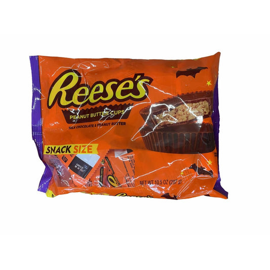 Reese's REESE'S, Milk Chocolate Peanut Butter Cups Snack Size Candy, Halloween, 10.5 oz, Bag