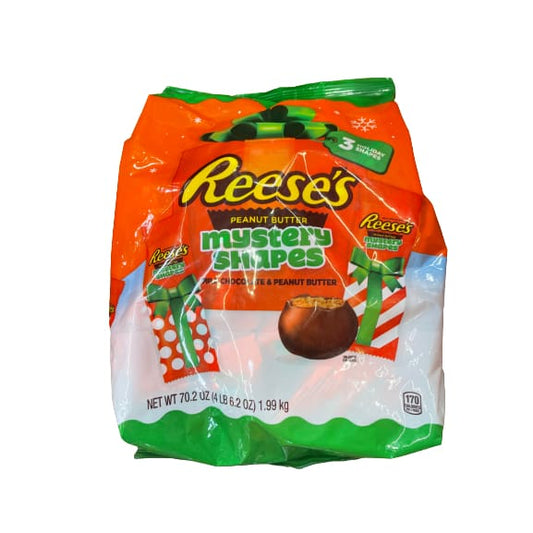 REESE’S Milk Chocolate Peanut Butter Mystery Shapes Candy Christmas 70.2 oz Bag - REESE’S