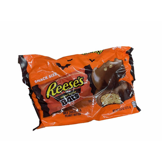 Reese's REESE'S, Milk Chocolate Peanut Butter Snack Size Bats Candy, Halloween, 9.6 oz, Bag