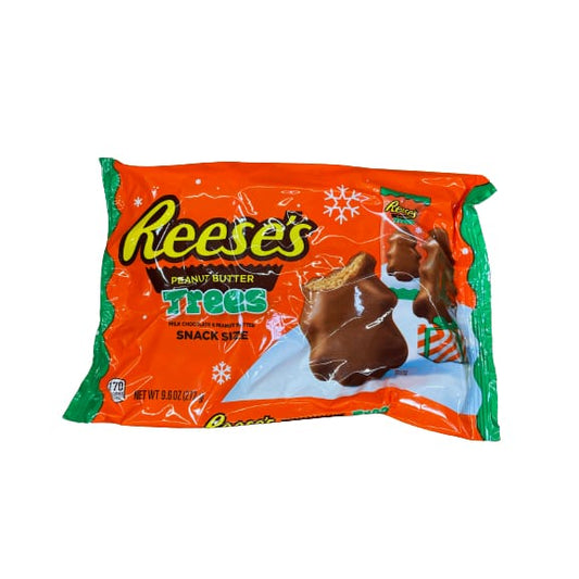 REESE’S Milk Chocolate Peanut Butter Trees Snack Size Candy Christmas 9.6 oz Bag - REESE’S