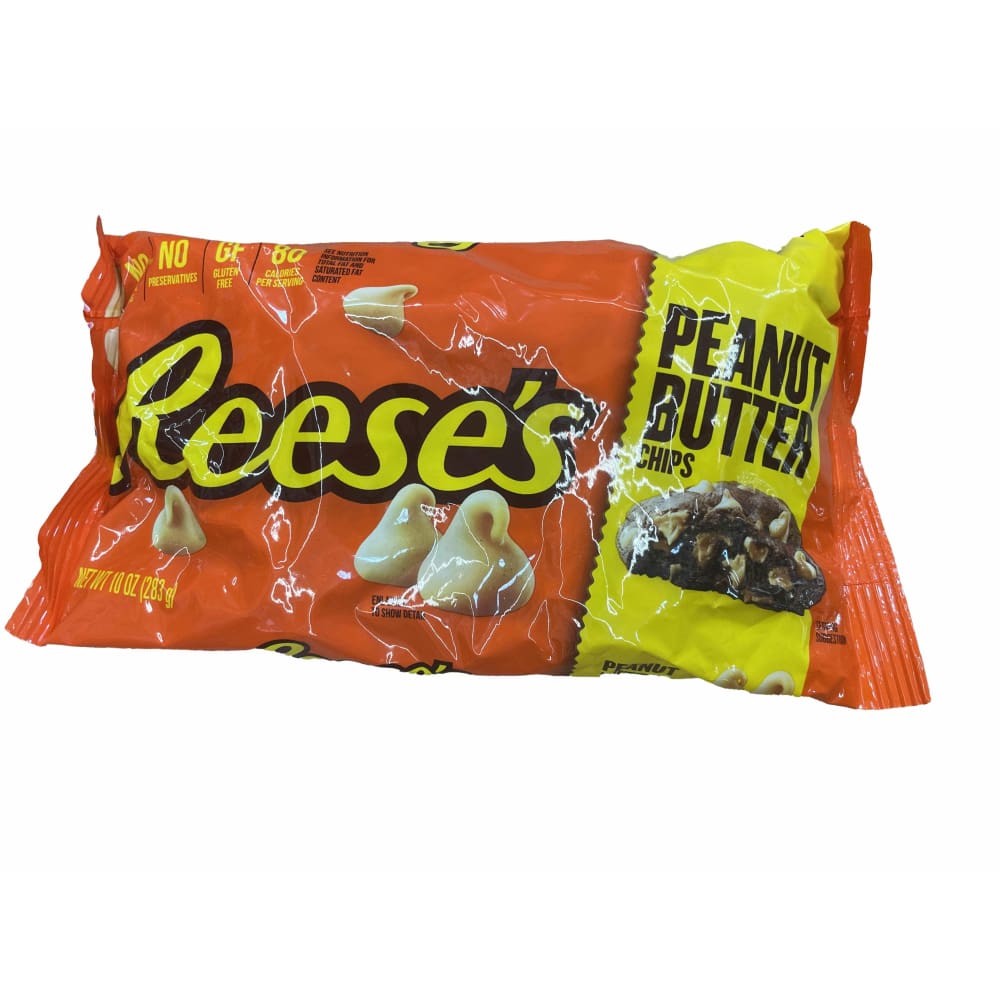 Reese's REESE'S, Peanut Butter Baking Chips, Gluten Free, No Preservatives, 10 oz, Bag