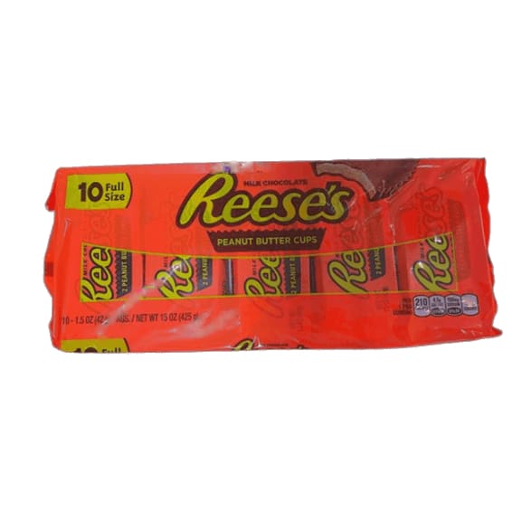 Reese's Peanut Butter Cup, 1.5 oz Packages (Pack of 10) - ShelHealth.Com