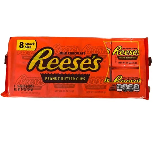 Reese's Snack Size Peanut Butter Cups, 4.4 oz - ShelHealth.Com