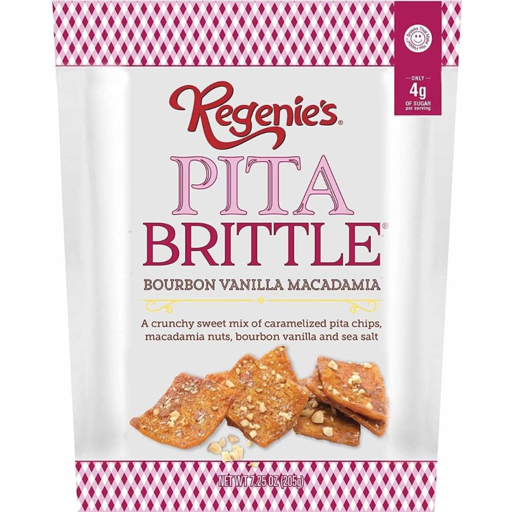 REGENIES Regenies Pita Brittle Bourbon Vanilla Macadamia, 7.25 Oz