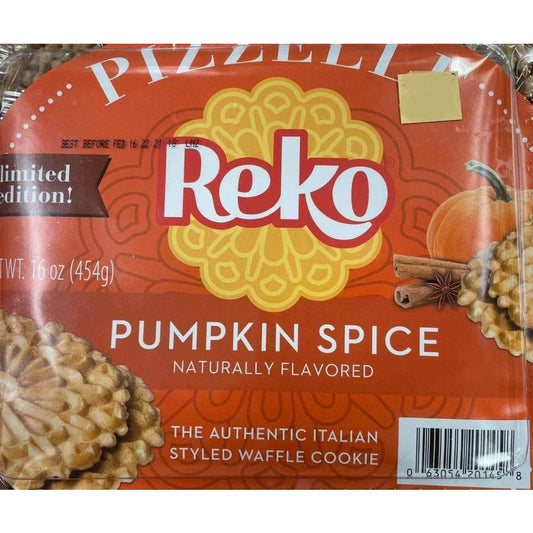 Reko Reko Pumpkin Spice Pizzelle - 16 oz.