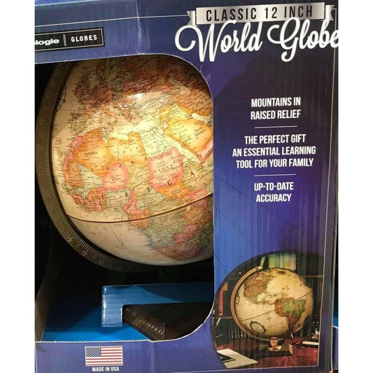 Replogle World Globe Classic 12 Inch - ShelHealth.Com