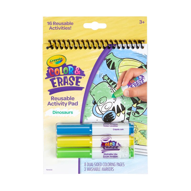 Reusable Activity Pad Dinosaurs (Pack of 8) - Art & Craft Kits - Crayola LLC