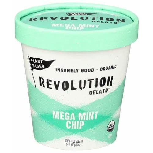 REVOLUTION GELATO Grocery > Frozen REVOLUTION GELATO: Org Gelato Mint Chip Pint, 14 oz