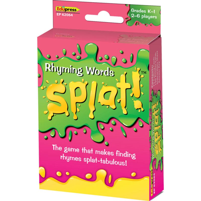 Rhyming Words Splat Game (Pack of 3) - Card Games - Teacher Created Resources