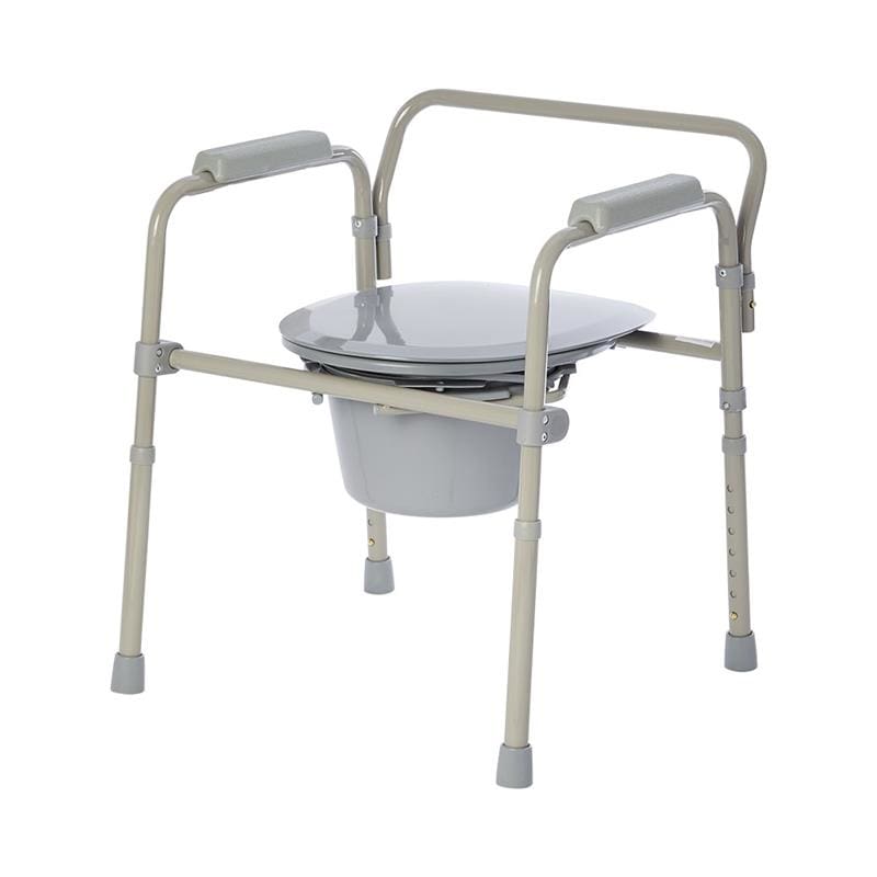 Rhythm Healthcare Bedside Commode Folding Aluminum - Item Detail - Rhythm Healthcare
