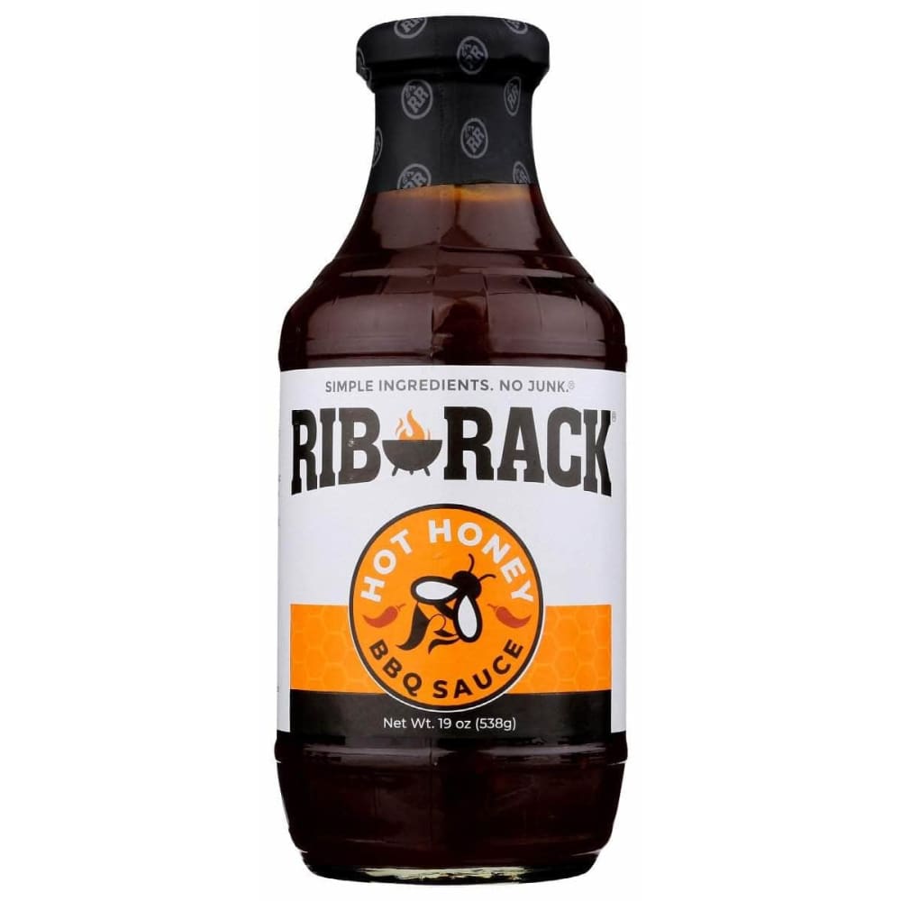 RIB RACK Rib Rack Sauce Ribs Hot Honey Bbq, 19 Oz