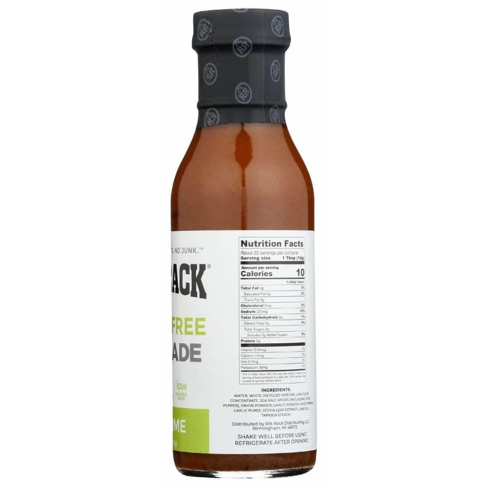 RIB RACK Rib Rack Sugar Free Chile Lime Marinade, 11 Oz