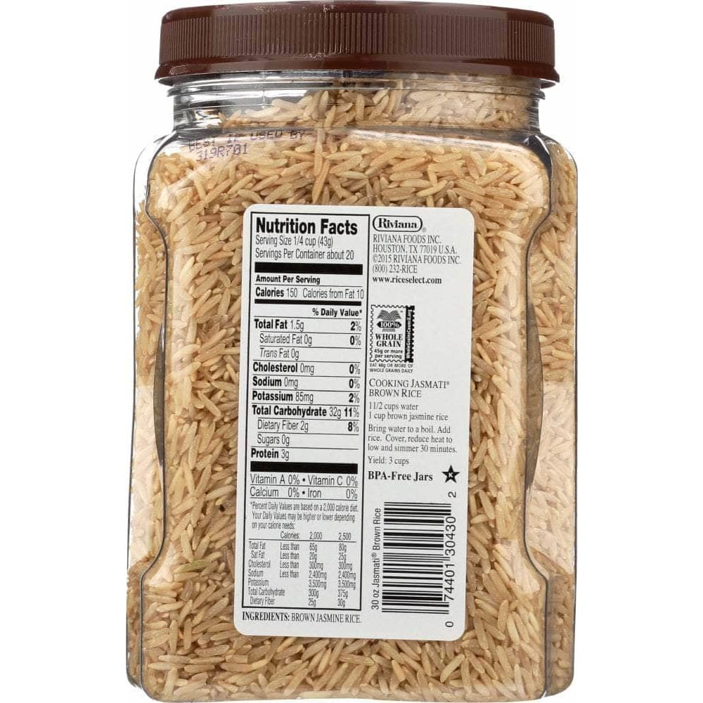 Riceselect Riceselect Jasmati Brown Rice, 30 oz