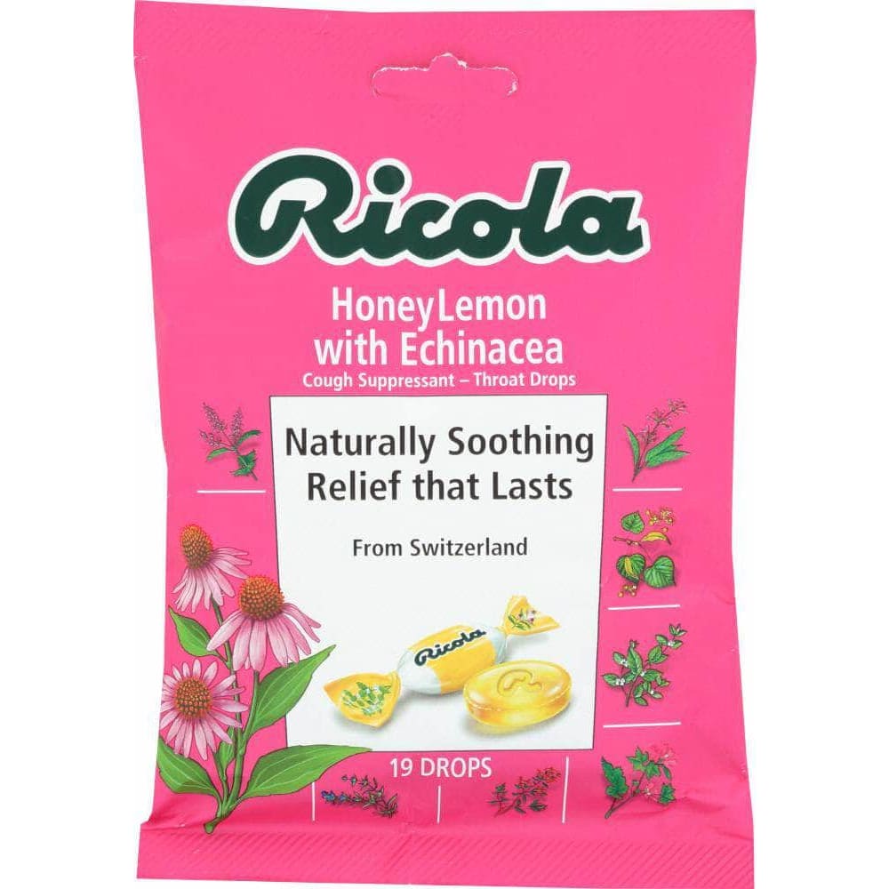 Ricola Ricola Honey Lemon with Echinacea Cough Suppressant, 19 pc
