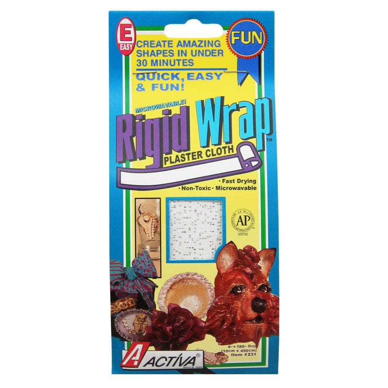 Rigid Wrap 4 Inch Plaster Tape (Pack of 8) - Casting Compounds - Activa Products